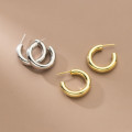 A33811 s925 sterling silver tubeC earrings