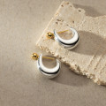 A37964 s925 sterling silver grade elegant earrings