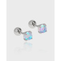 A37588 design simple piercing geometric circle s925 sterling silver stud earrings