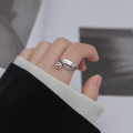 A36307 s925 sterling silver smile ring