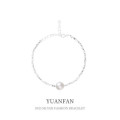 A39342 sterling silver elegant charm grade bracelet