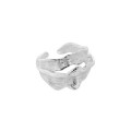 A35166 design minimalist irregular silver adjustable ring