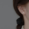 A36650 s925 sterling silver clipon fashion trendy rhinestone star sweet star earrings