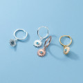 A32298 s925 sterling silver chic fashion eye earrings
