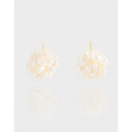A42818 design natural pearl ball stud sterling silver s925 earrings