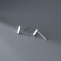 A33241 s925 sterling silver trendy simple square trendy geometric earrings