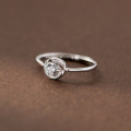 A39953 s925 sterling silver simple rhinestone design elegant ring