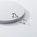 A35822 s925 sterling silver weave bar earrings