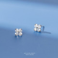 A39964 s925 sterling silver rhinestone stud trendy design earrings