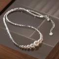 A39528 s925 sterling silver big elegant necklace