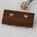 A44962 s925 sterling silver sweet dainty hollowed butterfly stud earrings