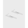 A31847 minimalist initialH quality s925 sterling silver earrings