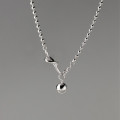 A44251 s925 sterling silver rope simple elegant necklace