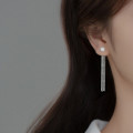 A35543 s925 sterling silver tassel earrings