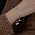 A38186 silver elegant weave bangle bracelet