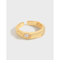 A36349 design geometric double cubiczirconia ring