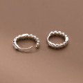 A38258 s925 sterling silver triangle design geometric earrings