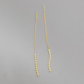 A37085 s925 sterling silver string fashion unique plate simple trendy earrings