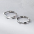 A42314 s925 sterling silver rhinestone ring