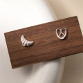 A44916 s925 sterling silver dainty simple stud earrings