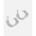 A31282 geometric irregularC quality s925 sterling silver earrings