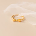 A33562 s925 sterling silver bow trendy simple ring