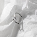 A36290 s925 sterling silver trendy adjustable ring
