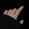 A36339 s925 sterling silver simple adjustable ring