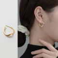A35656 s925 sterling silver simple earrings