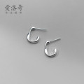 A31814 s925 sterling silver simple chic earrings