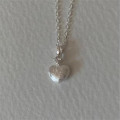 A42268 cubic zirconia heart simple necklace
