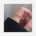 A44171 s925 sterling silver trendy sweet elegant rhinestone heart hollowed ring