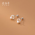 A33134 s925 sterling silver circle earrings
