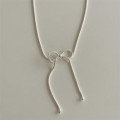 A40356 sterling silver butterfly simple necklace