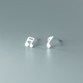 A36390 S999 silver simple earrings