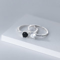 A36170 s925 sterling silver simulateddiamondring