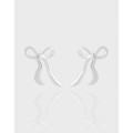 A43959 butterfly stud sterling silver s925 earrings