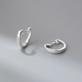 A43863 s925 sterling silver trendy sweet heart stud earrings