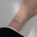 A36466 s925 sterling silver charm unique silver ball charm bracelet
