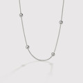 A33970 s925 sterling silver bead snakechain chicnecklace
