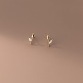 A33773 s925 sterling silver trendy rose chic sweet flower earrings