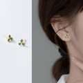 A36366 s925 sterling silver simple earrings