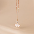 A35372 s925 sterling silver shell necklace