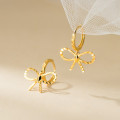 A45802 s925 sterling silver trendy sweet dainty butterfly stud earrings