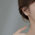 A33249 s925 sterling silver chic bar earrings