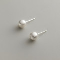 A39201 s925 sterling silver bead stud fashion simple earrings