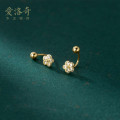 A33153 s925 sterling silver rhinestone trendy earrings
