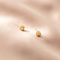 A35983 s925 sterling silver trendy rhinestone hollowed earrings