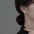 A33612 s925 sterling silver geometric chic trendy rhinestone cute earrings