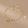 A34290 s925 sterling silver lip chain anklet simple trendy chi bracelet